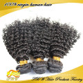 Gros vigin extension de cheveux humains, 5A malaisienne kinky cheveux bouclés weave